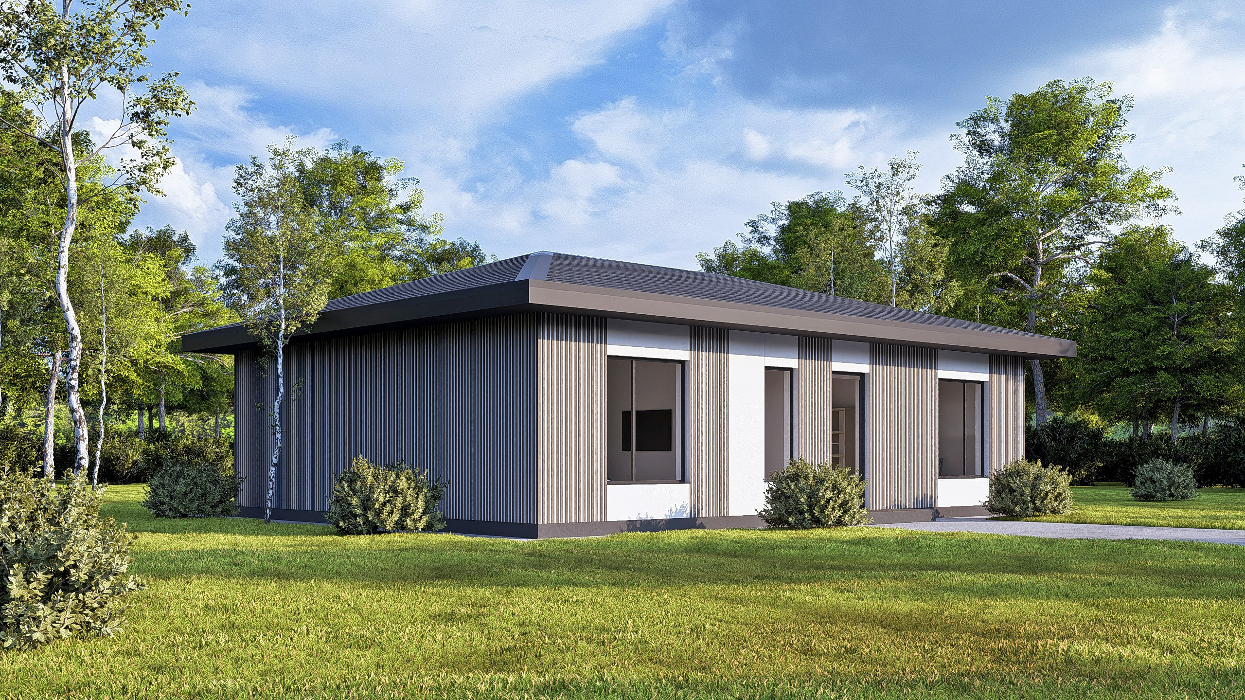 Домокомплект "КомбиДом 105", для загородного проживания.