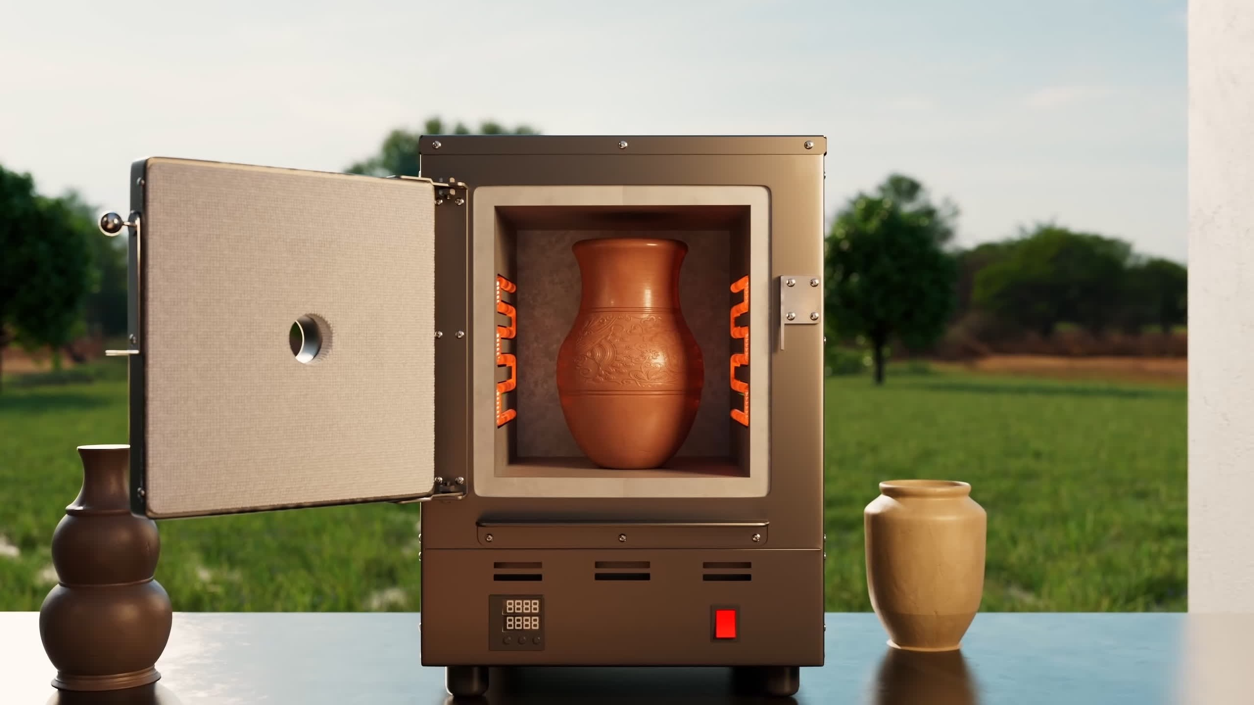 CGI-ролик для оборудования — визуализация муфельных печей. 3D моушн дизайнер и CG-художник — визуализация, VFX | Павел Пермяков