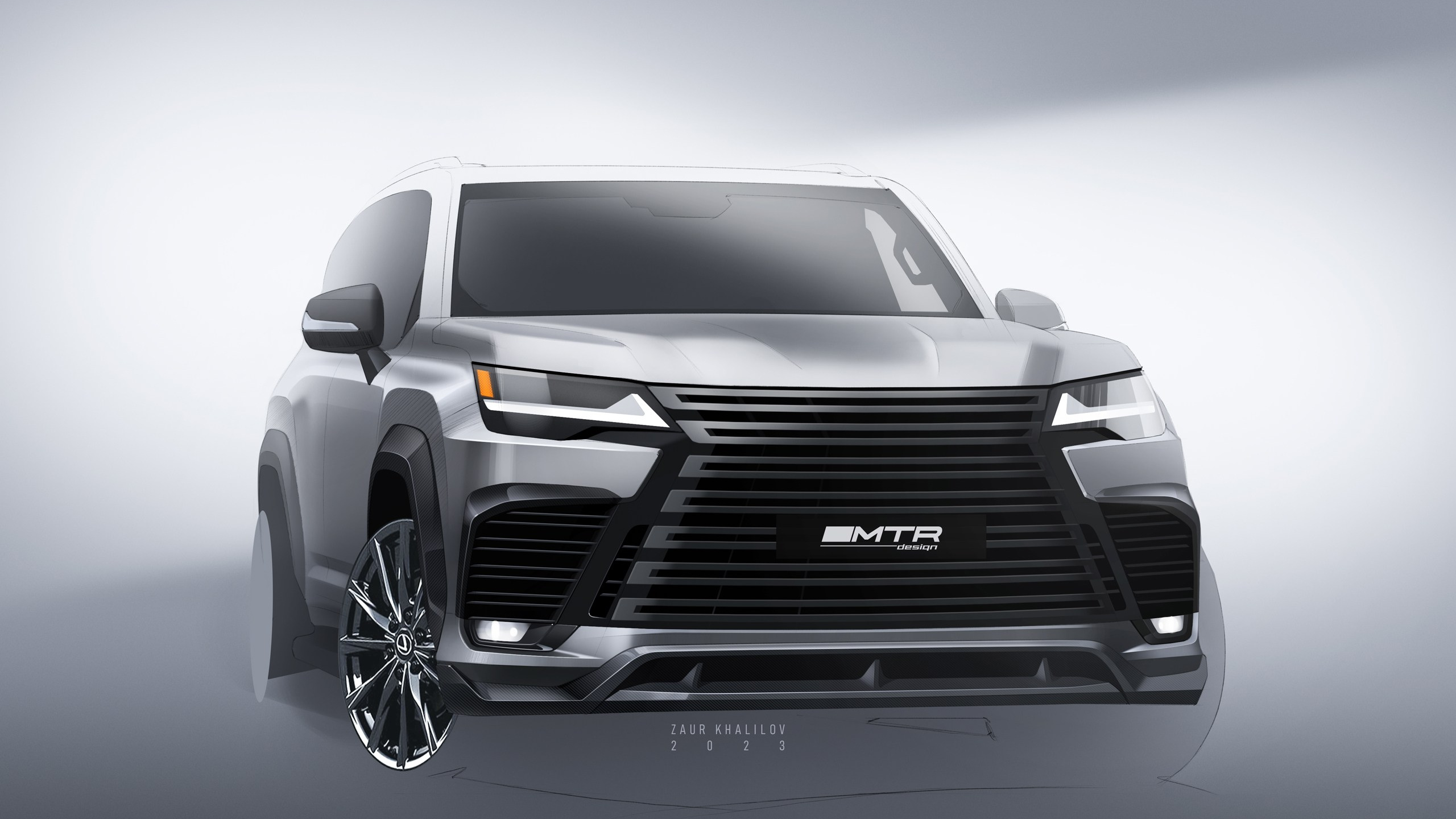 Эскизы и дизайн автомобилей, разработка тюнинг-обвесов