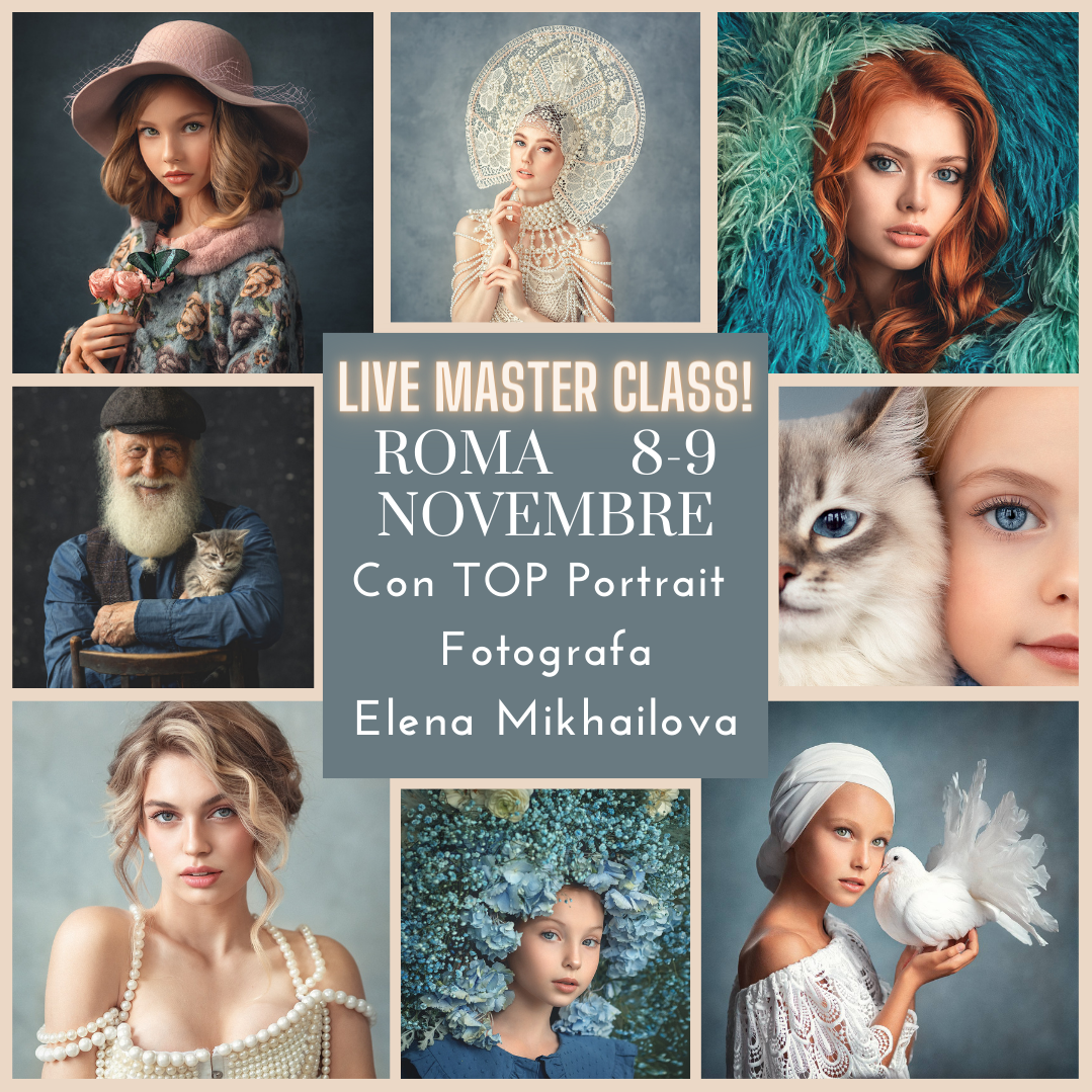 Master Classe in Roma 8-9 Novembre. Fotografa Elena Mikhailova