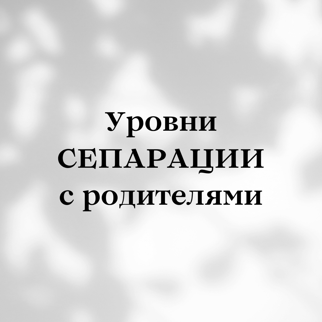 4 уровня сепарации