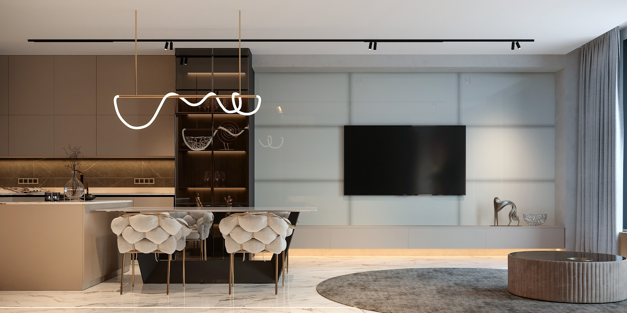 Квартира Жириков. Архитектурно-дизайнерское бюро ROOMS