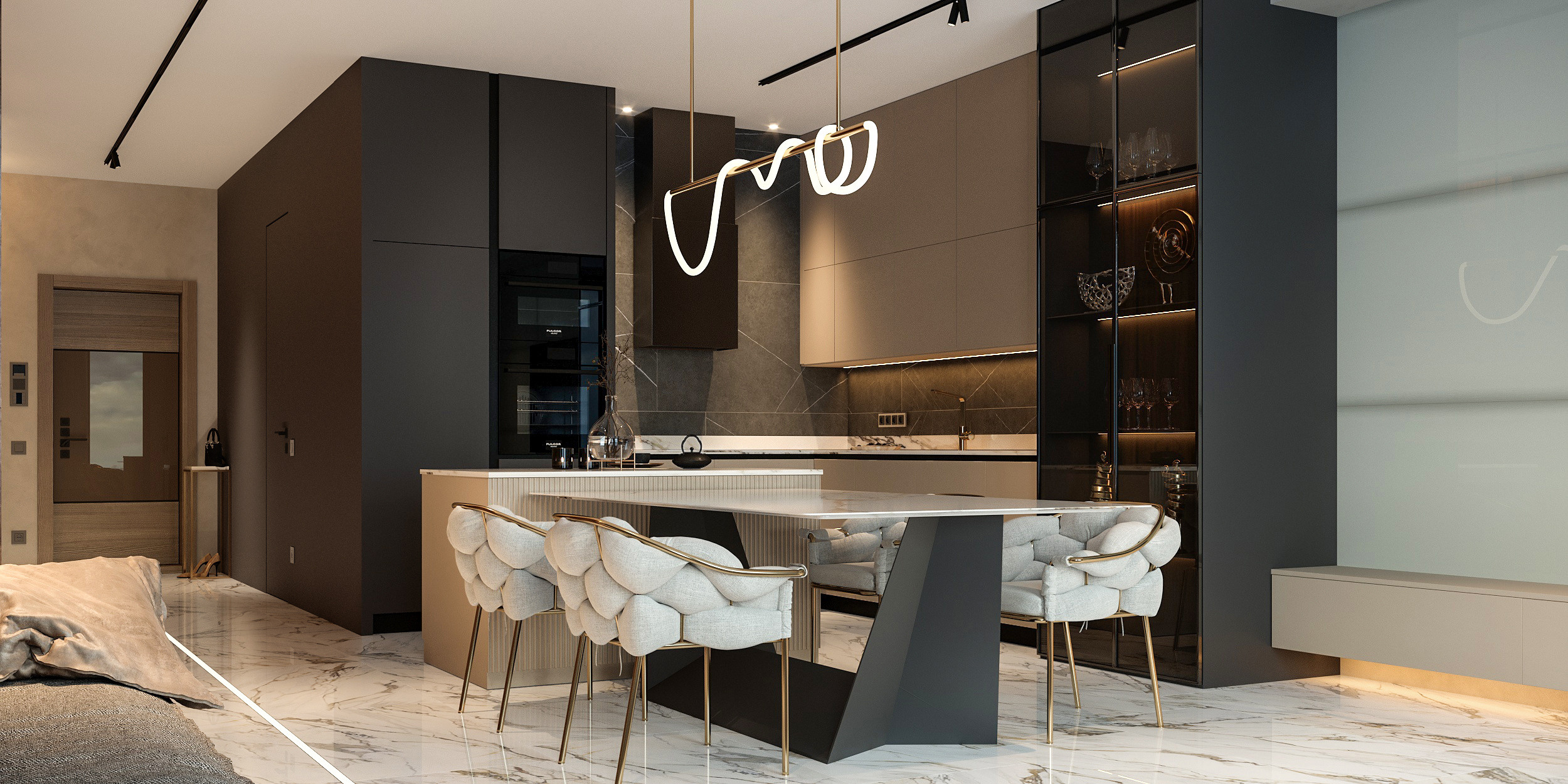 Квартира Жириков. Архитектурно-дизайнерское бюро ROOMS