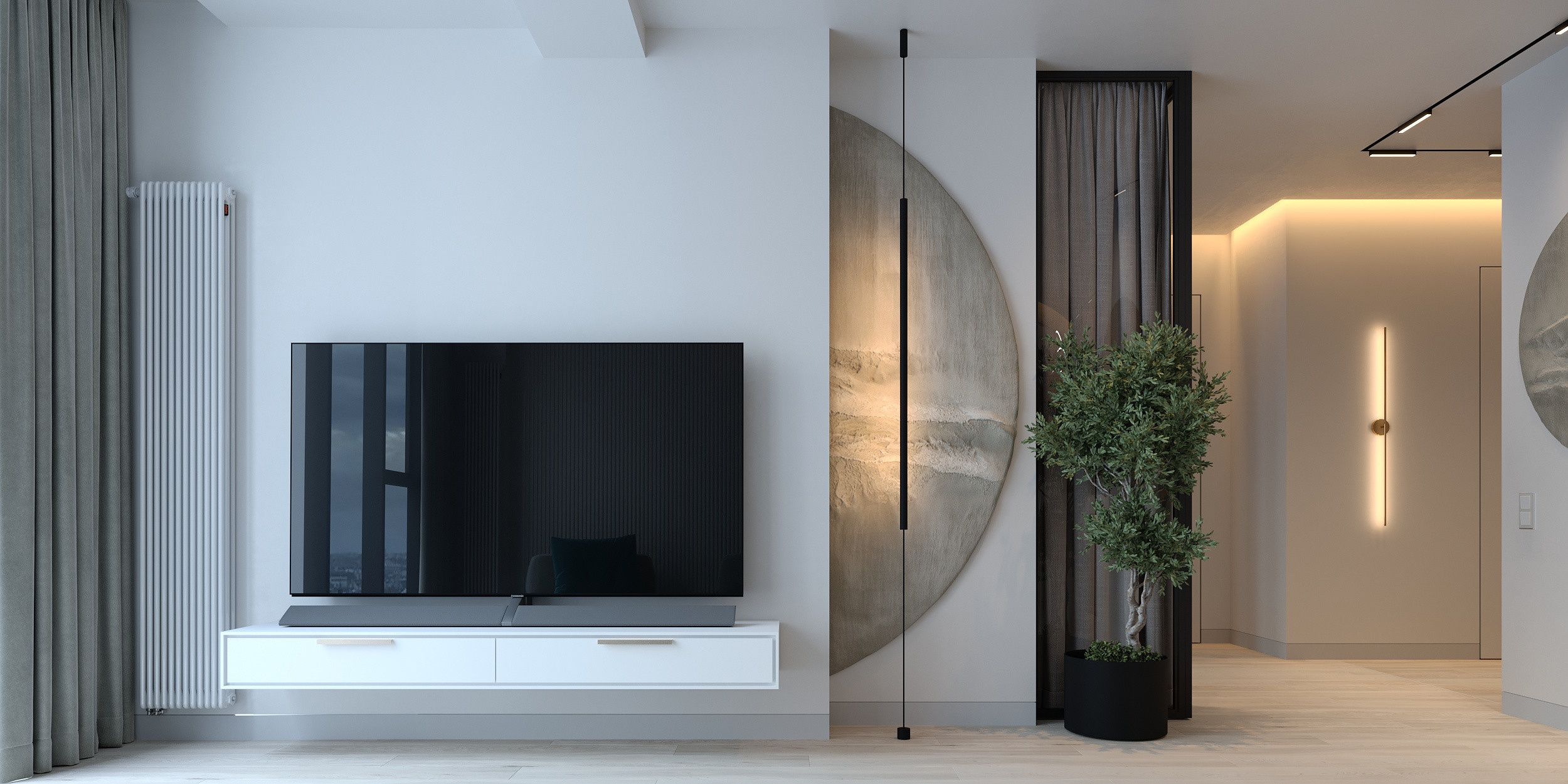 Квартира ЖК Графит 87-34 Игорь. Архитектурно-дизайнерское бюро ROOMS