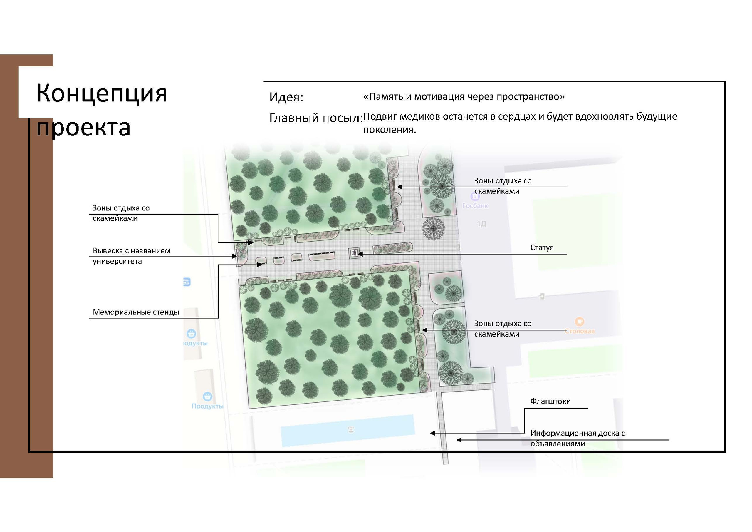Аллея памяти погибшим медикам в Луганске