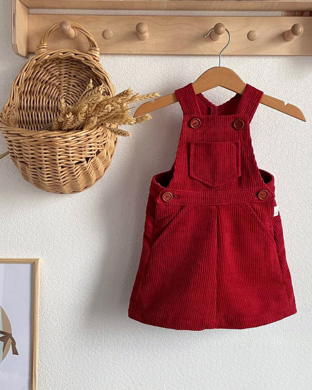 061 Сарафан с карманом. Эко-одежда для детей