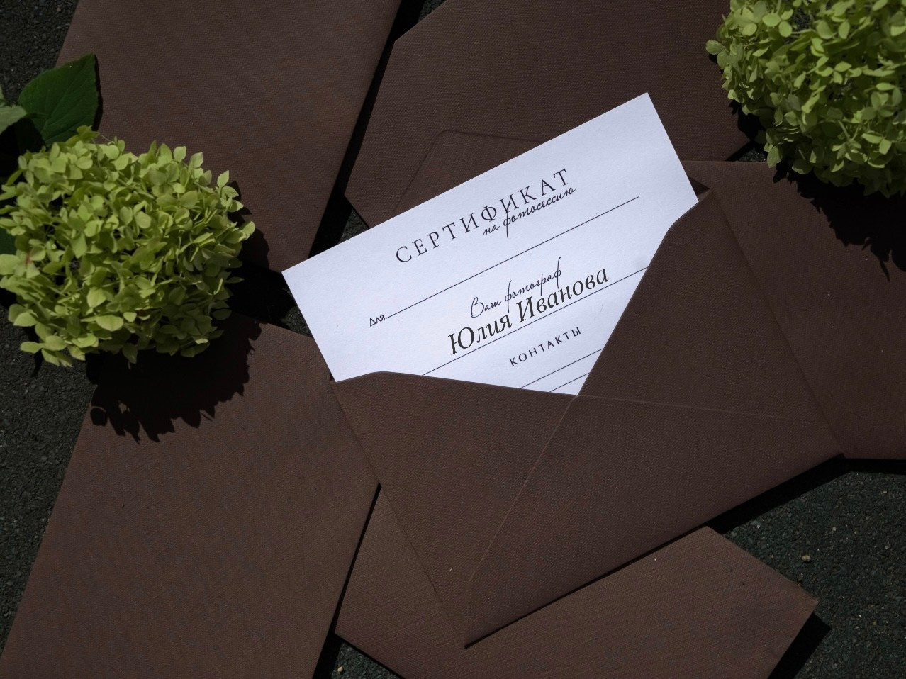 Сертификат. Профессиональный фотограф в Твери Иванова Юлия