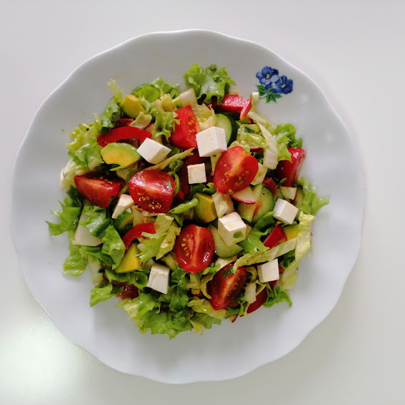 салат здоровье, полезный салат, весенний салат