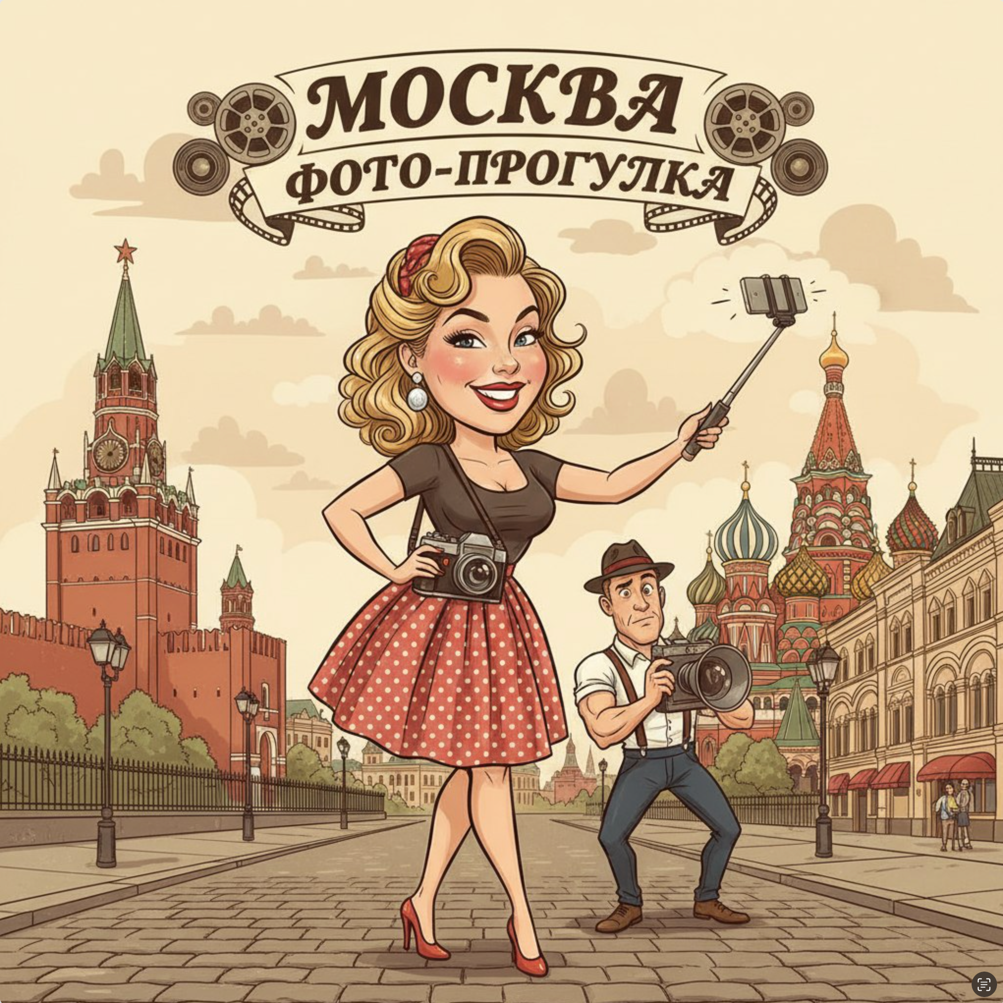 Прогулки по Москве с фотографом с друзьями и родственниками из другого города, фотограф Павел Кор
