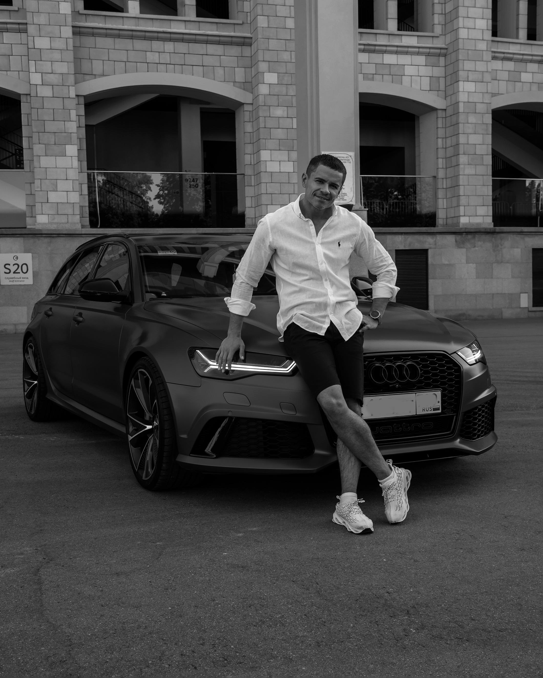 Пример мужской фотосессии на улице