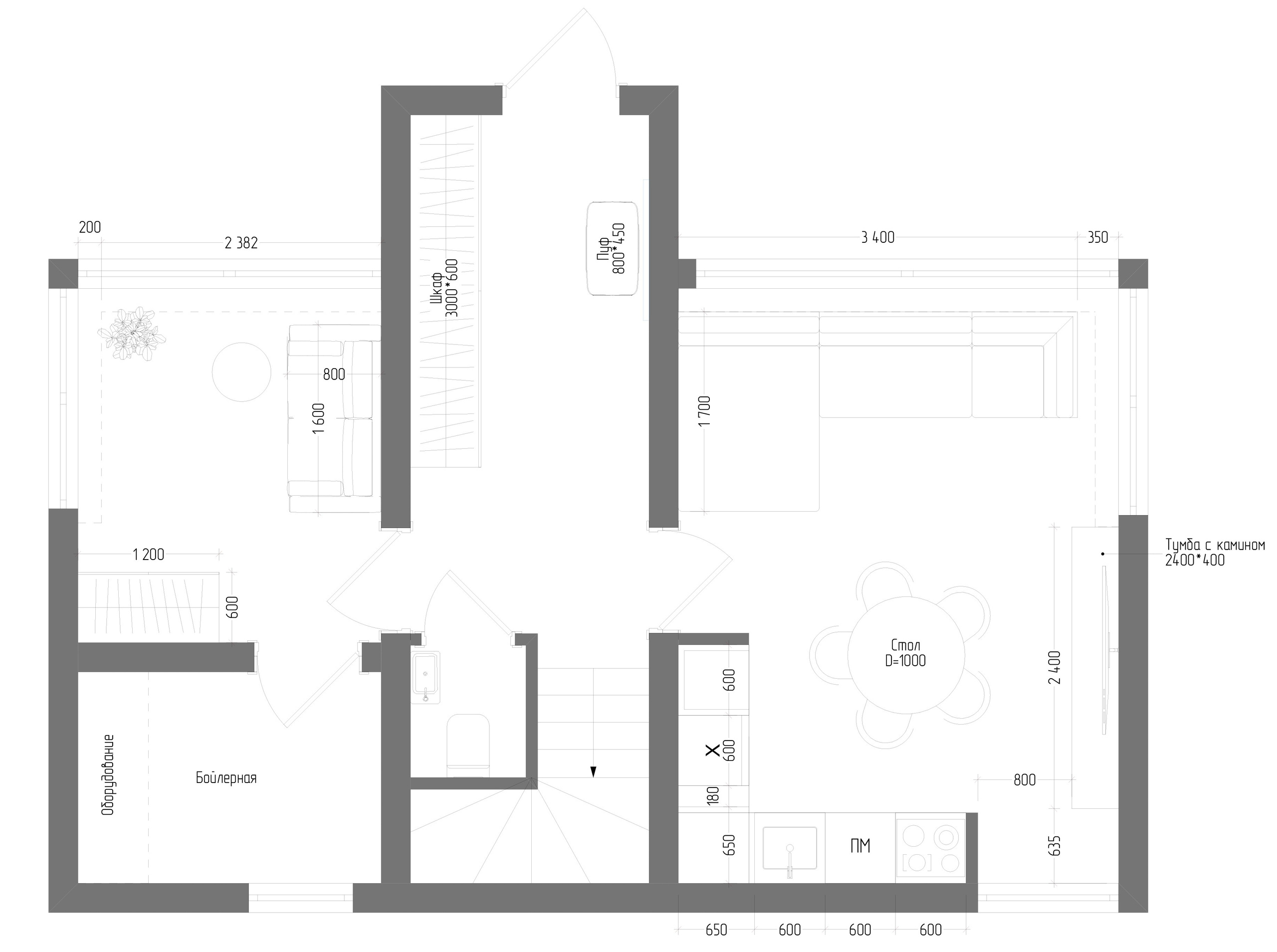 Проект Куркино. Artstudio17 Дизайн-студия Ирины Чабан в Москве