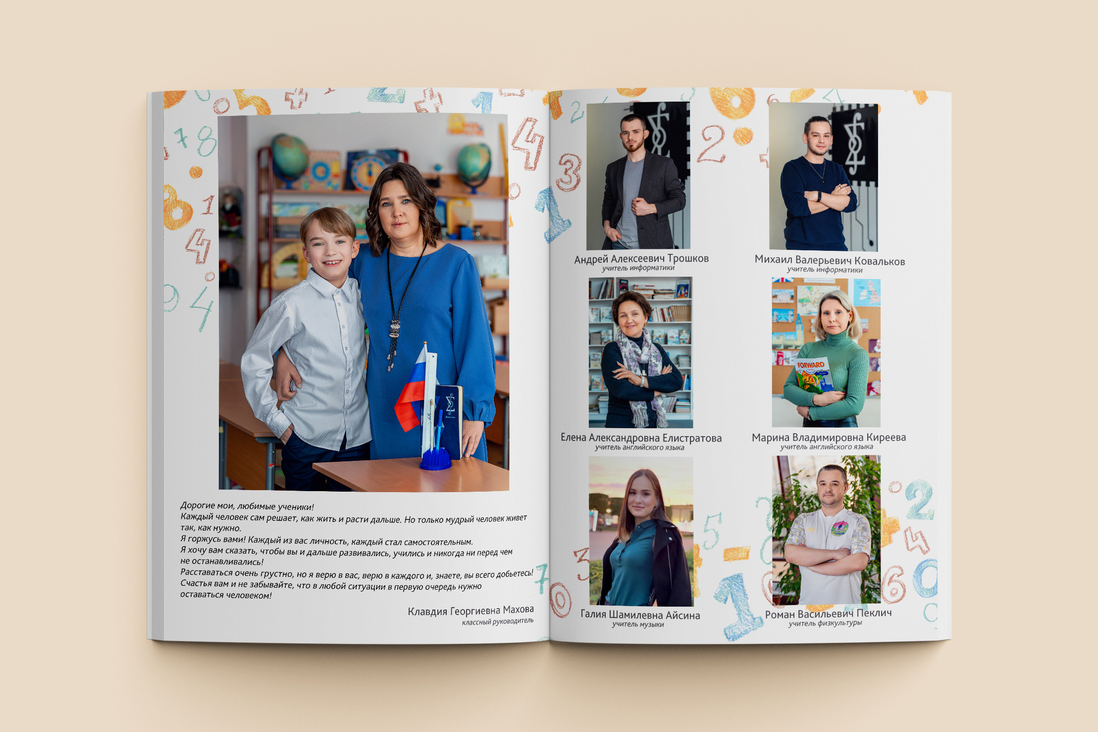 Персональные портреты в выпускной альбом для 4 класса