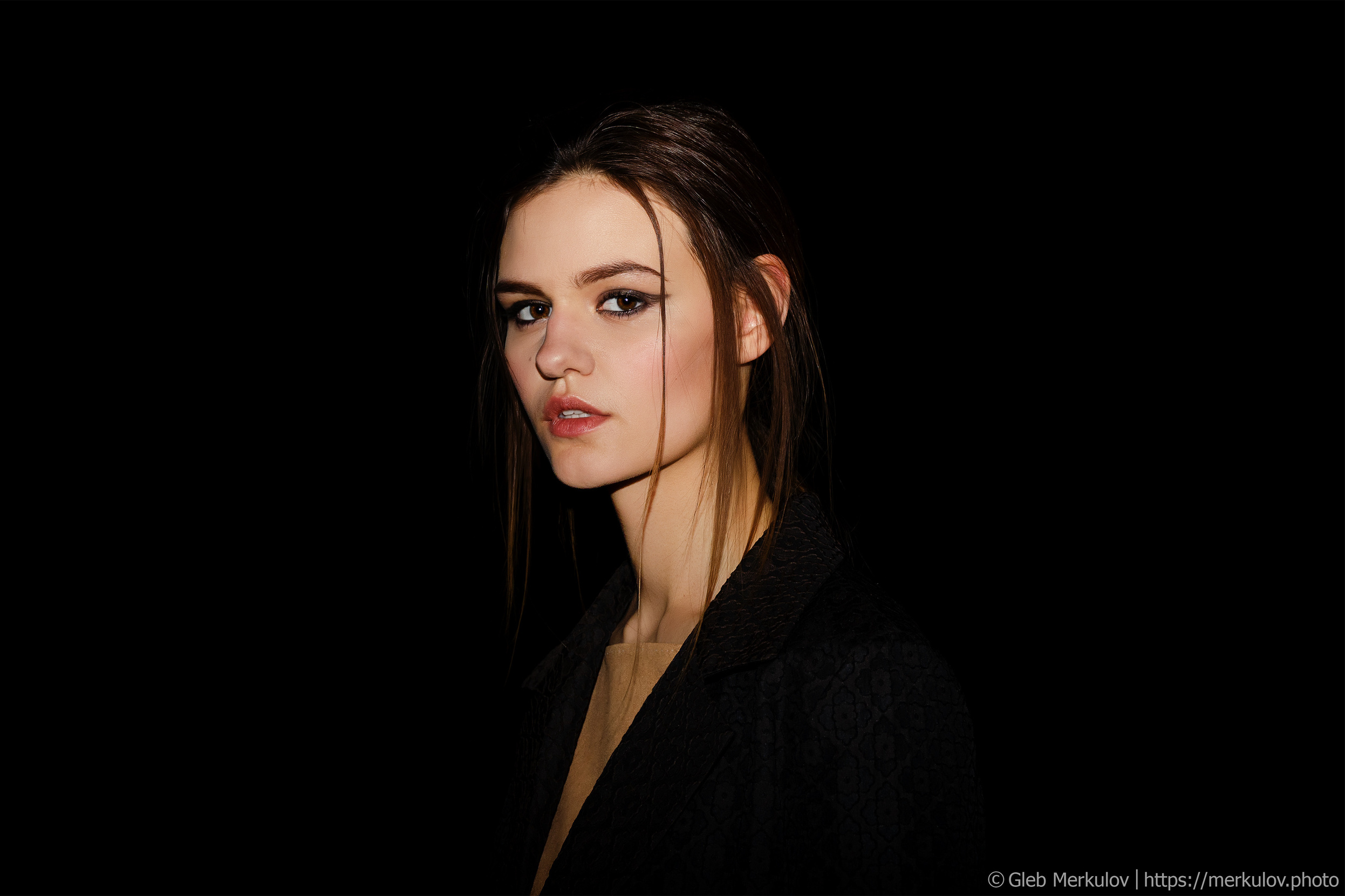 Портретная съемка моделей на Mercedes Fashion Week 2018