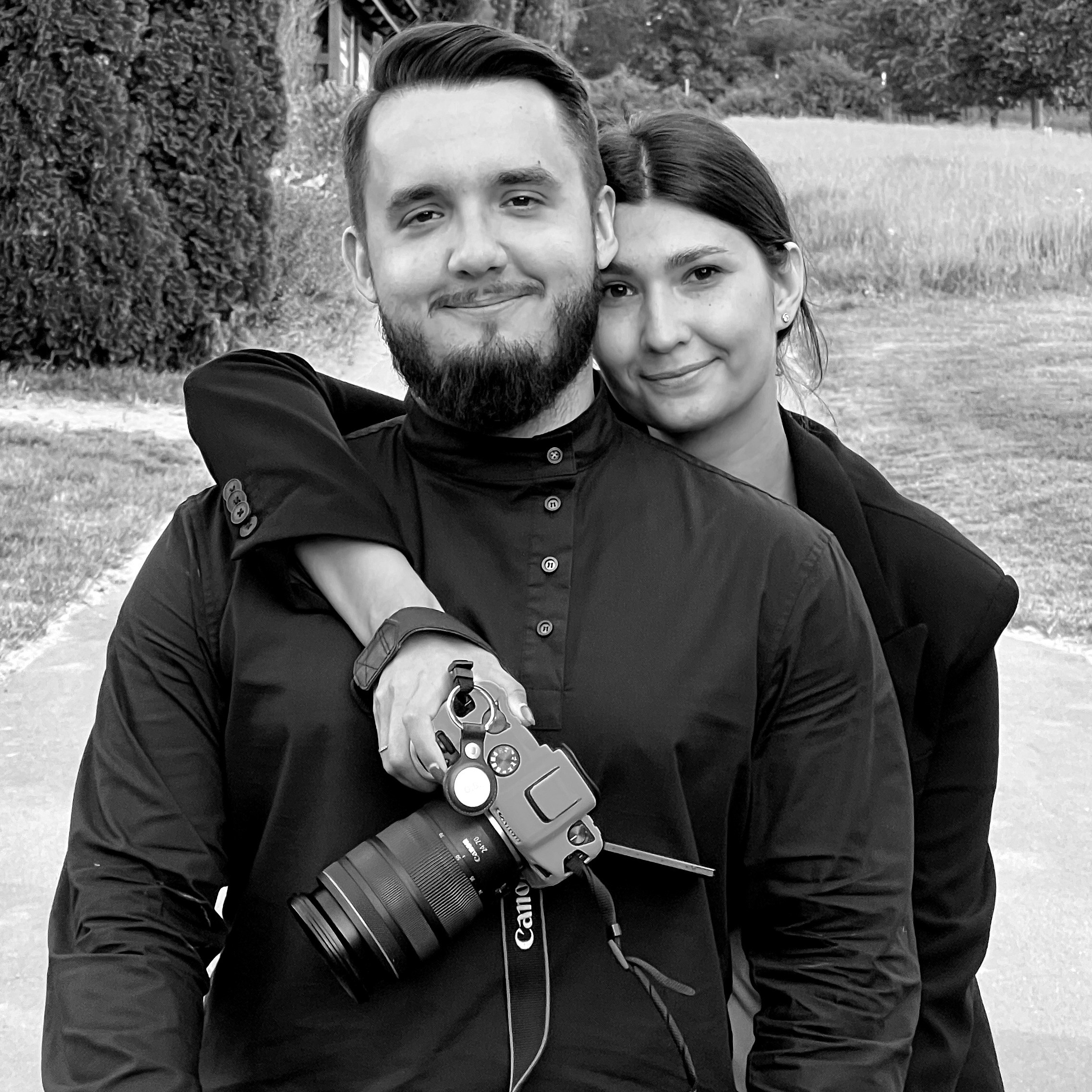 CONTACTS. Galina and Nikita Bykovets, a wedding photographer and videographer duo in Germany