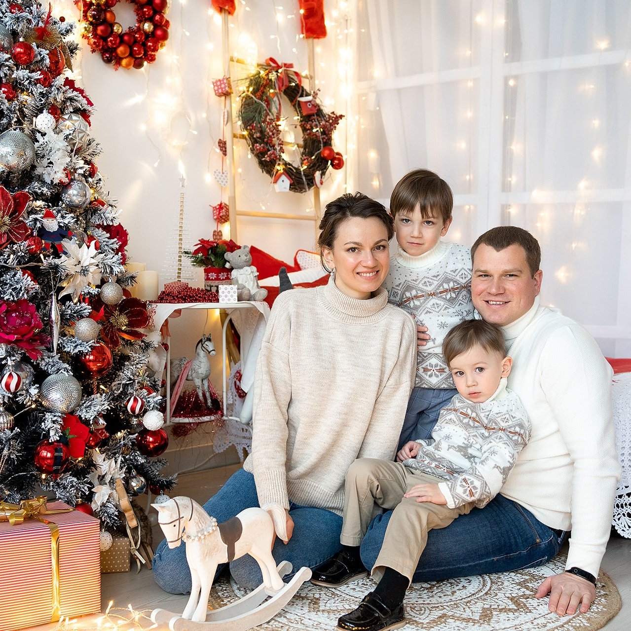 семейная фотосессия в студии