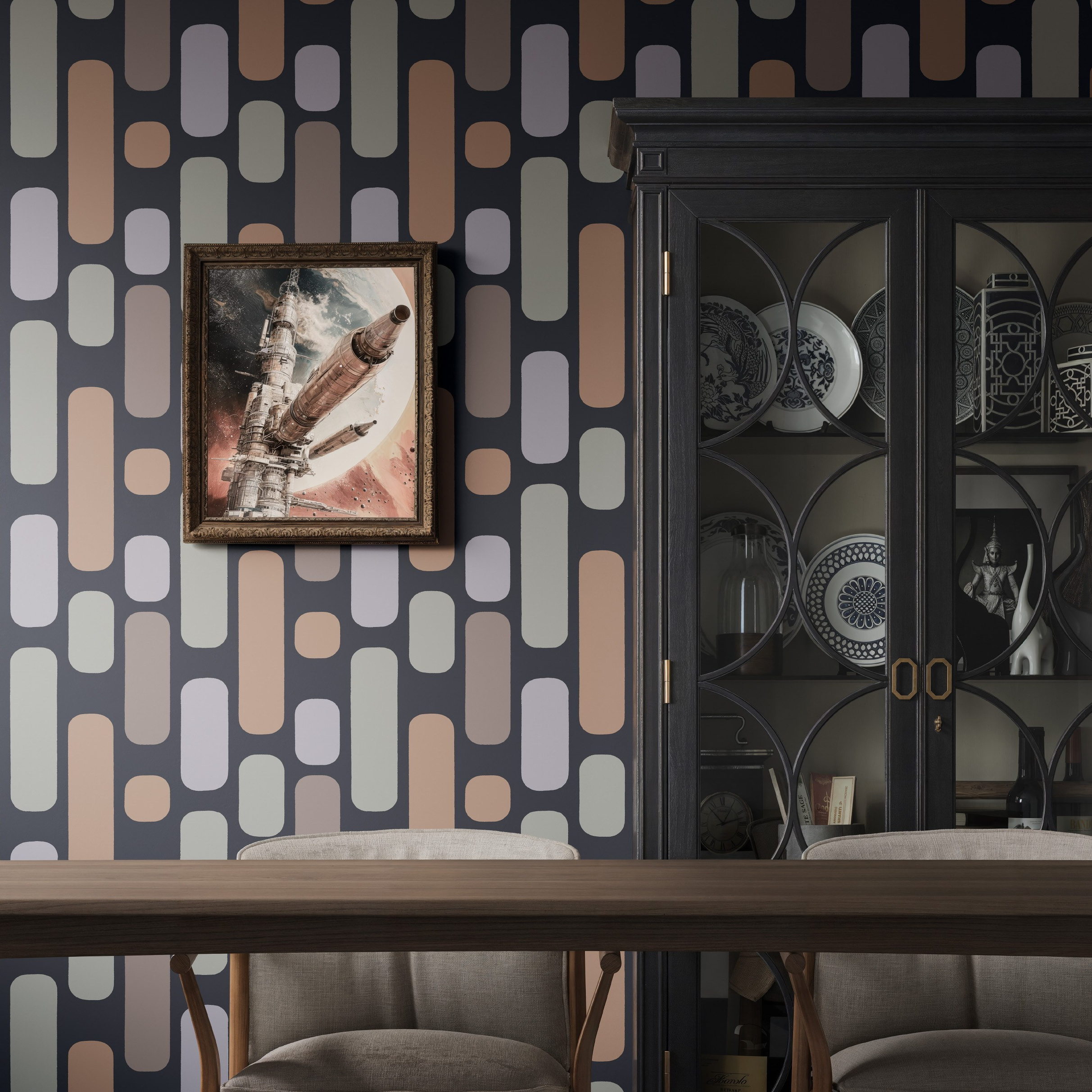 Коллекции флизелиновых обоев бренда Milassa. L. Deco интерьерный салон. Краски/обои/лепной декор