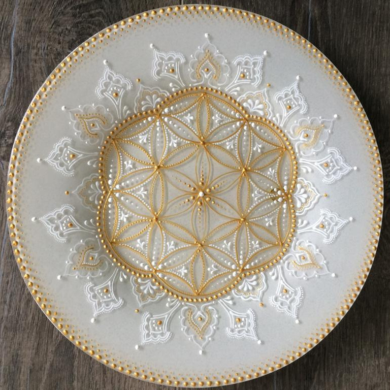 МАГАЗИН — «Кружева света» Мандала на тарелочке (1). School of creating Mandalas — amazingly beautiful living patterns