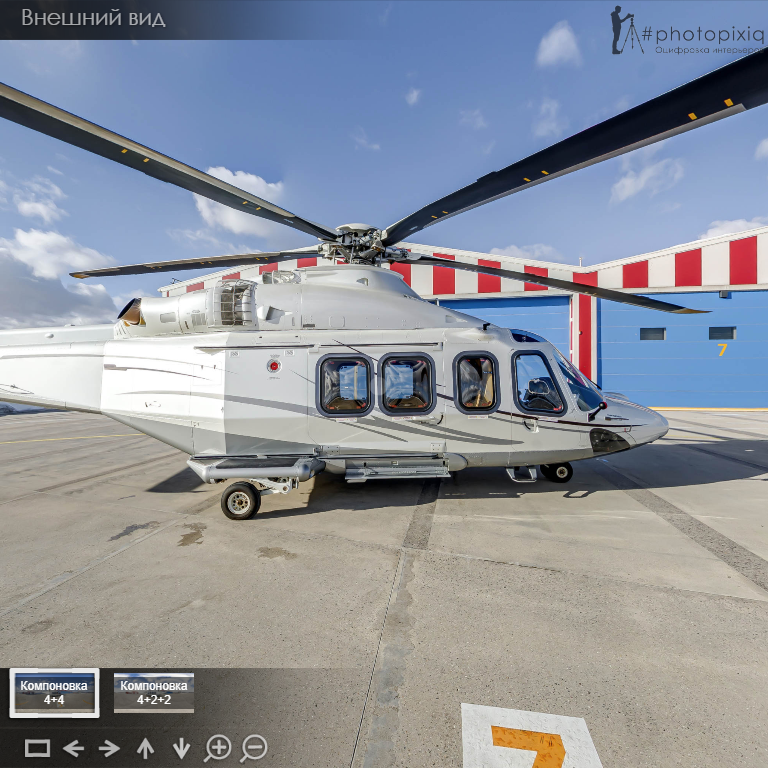 Виртуальные туры по самолётам и вертолётам. Интерьерная съёмка и виртуальные туры — Интерьерный фотограф Кузнецов Сергей (photopixiq)