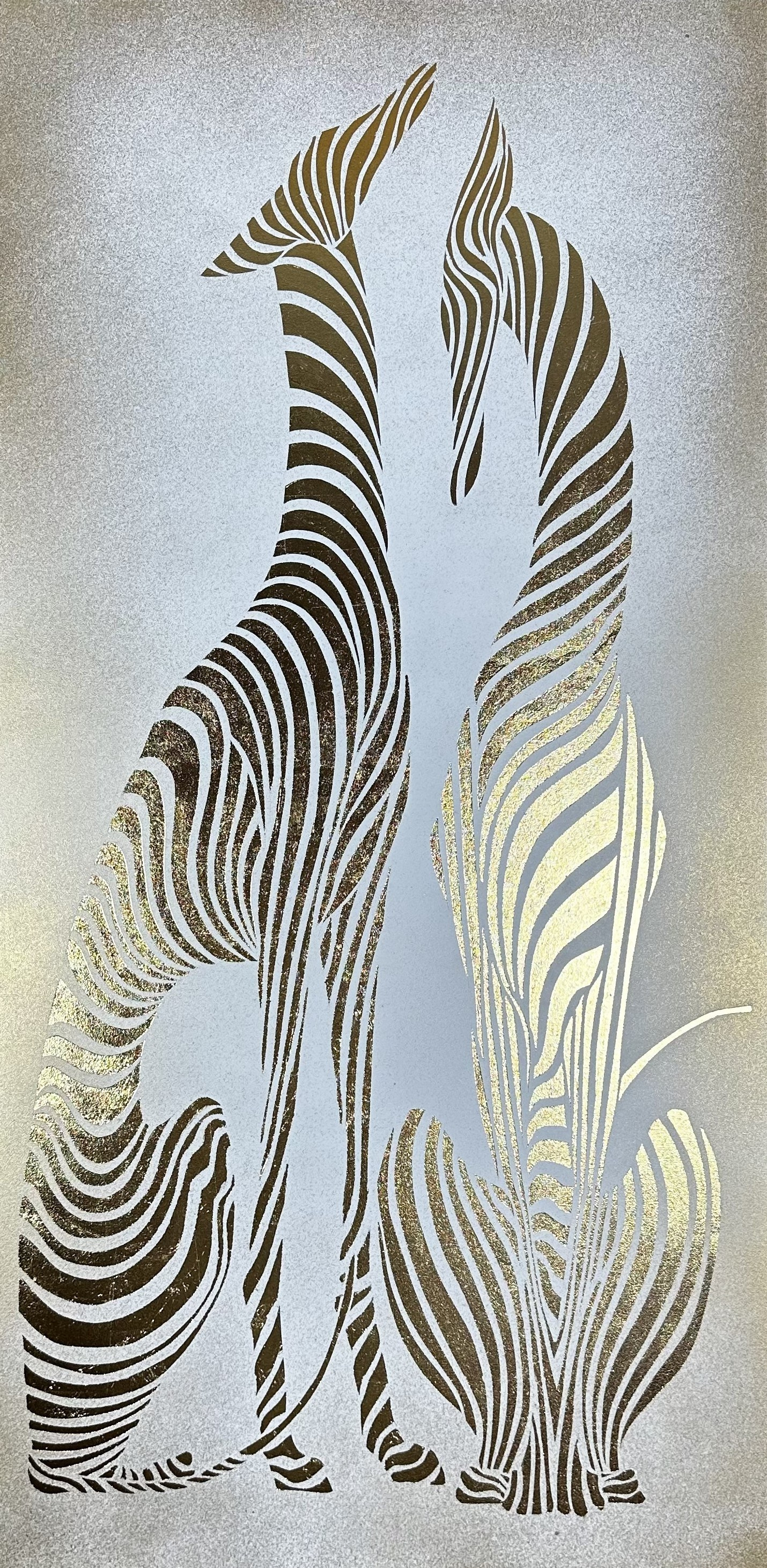 интерьерные картины, абстракция, волк, пара волков