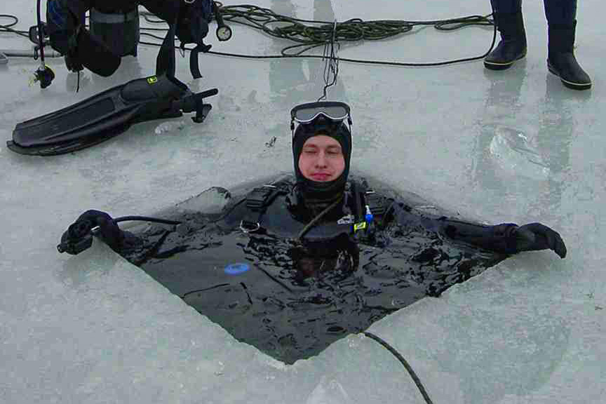 Курс Ice Diver. Дайвинг-клуб «Капитан Морган», Беларусь