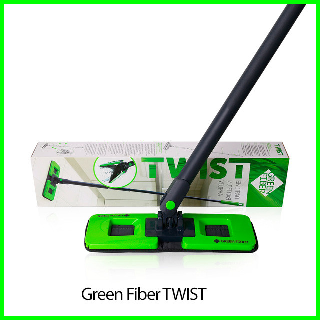 Швабра с отжимом Green Fiber TWIST