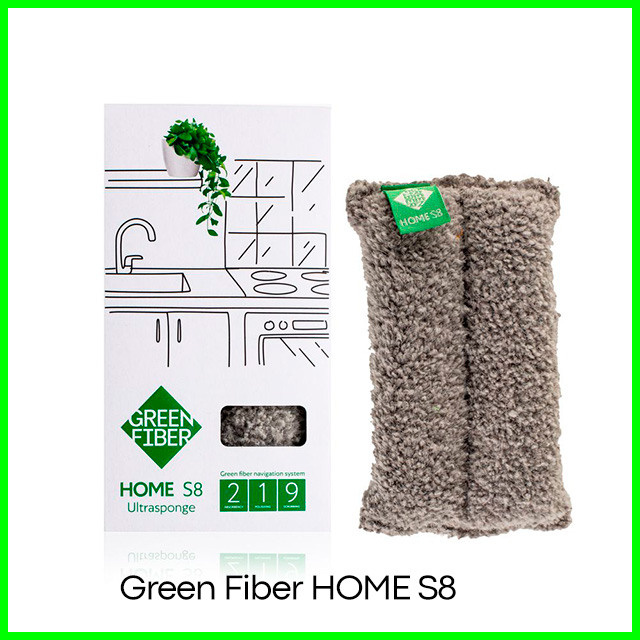 Губка Инволвер Green Fiber HOME S8, серая