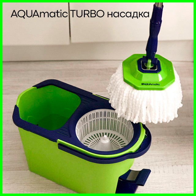 Насадка из&nbsp;микроволокна для швабры AQUAmatic TURBO Гринвей&nbsp;