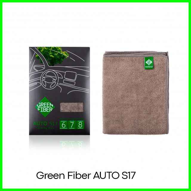 Файбер для уборки Green Fiber AUTO S17 серый