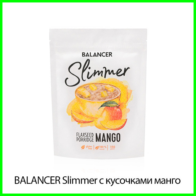 Льняная каша BALANCER Slimmer с кусочками вяленого манго Гринвей