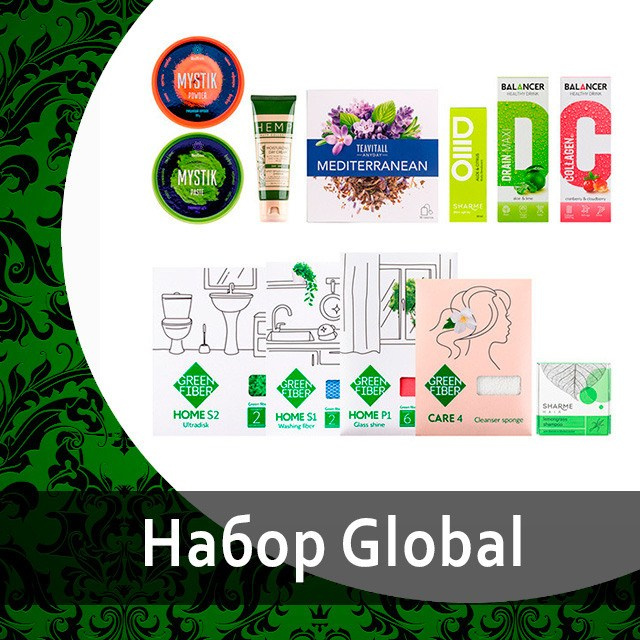 Подарочный набор для уборки Green Fiber HOME GIFT от Гринвей — купить