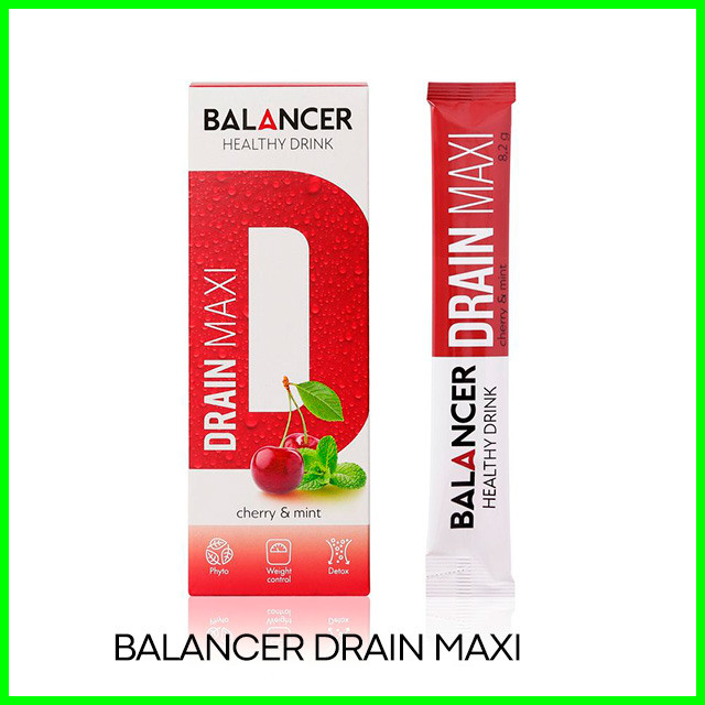 Очищающий и&nbsp;дренирующий напиток Дрейн Макси BALANCER Вишня–мята