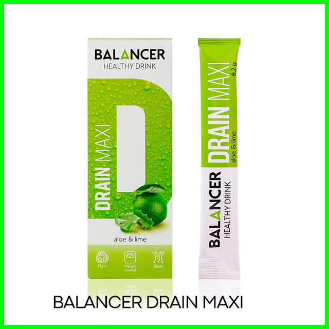 Очищающий и дренирующий напиток Дрейн Макси BALANCER Алоэ–лайм