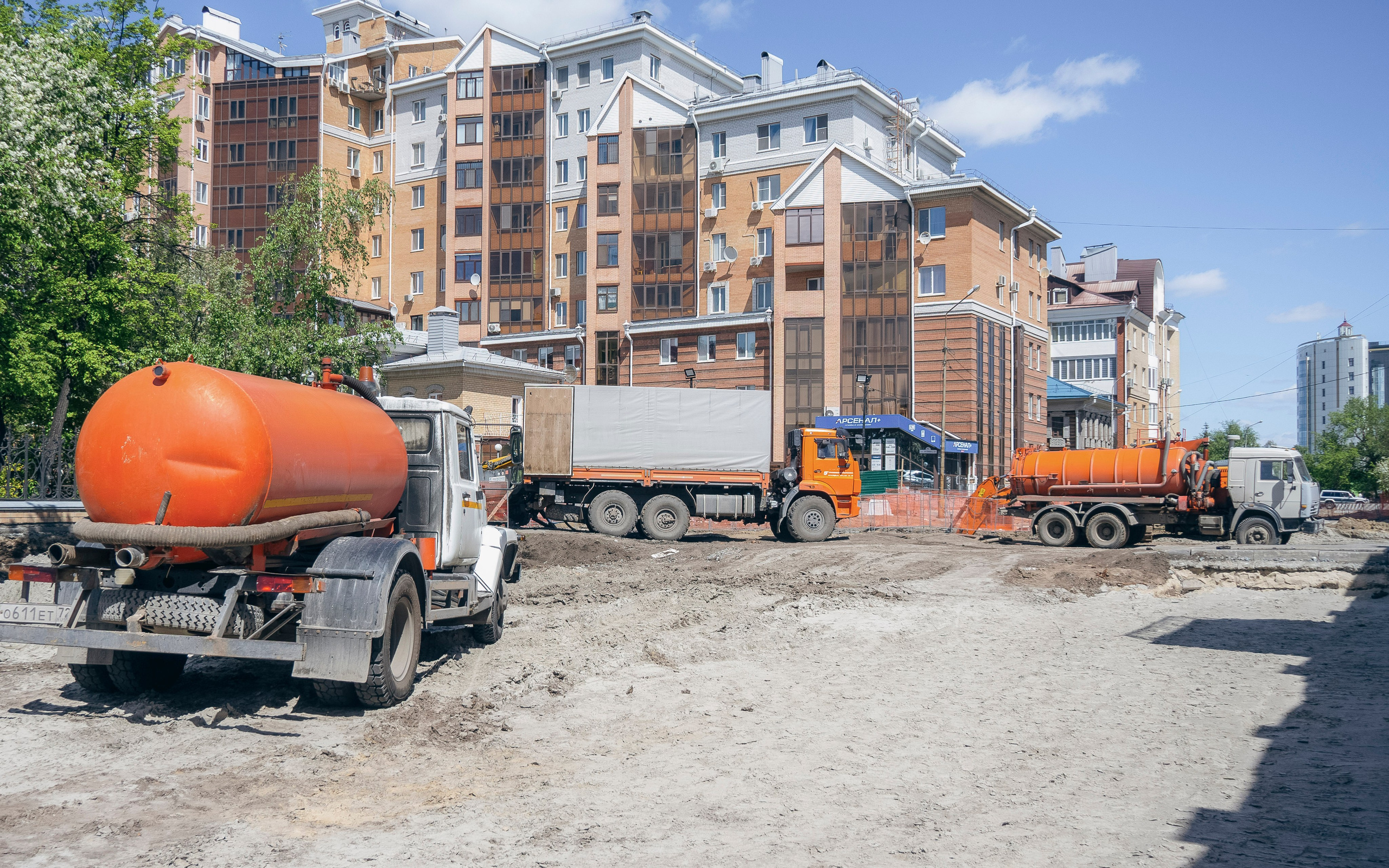 Реконструкция улицы Ленина в Тюмени и новые раскопки