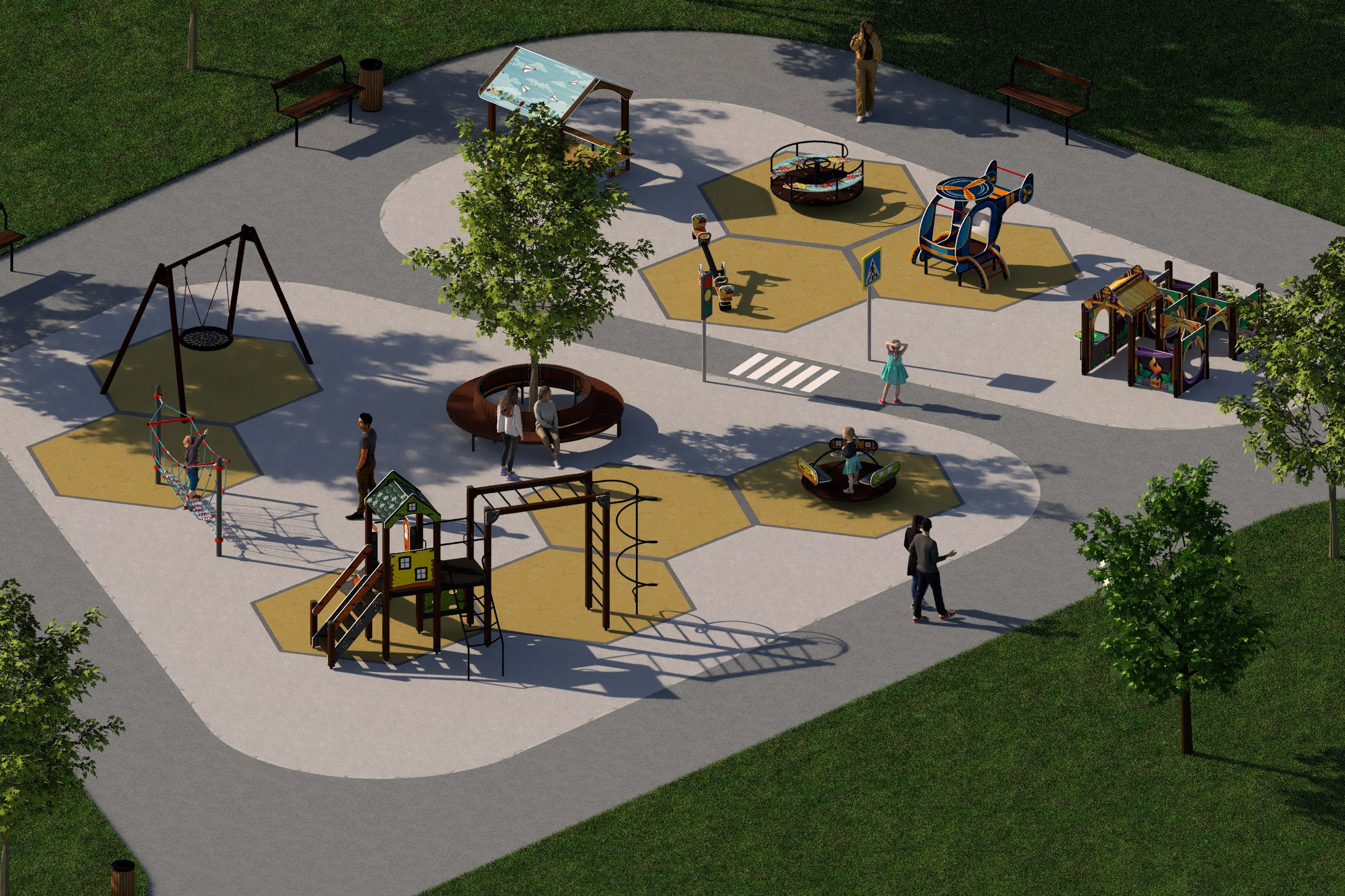 Услуги. Таврика МАФ Сервис, комплексное благоустройство территорий и детских площадок в Крыму