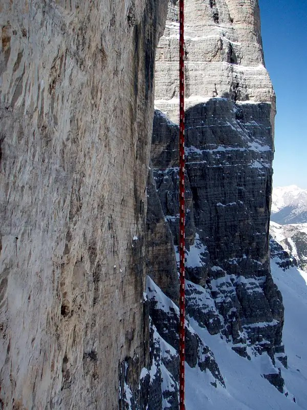 The North Face of Cime Grande di Lavaredo. “Steel Angel”: women’s climbing award