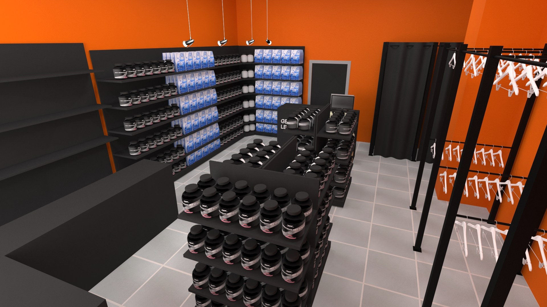 Визуализация магазина спортивного питания 5lb в городе Якутск - смотреть в портфолио