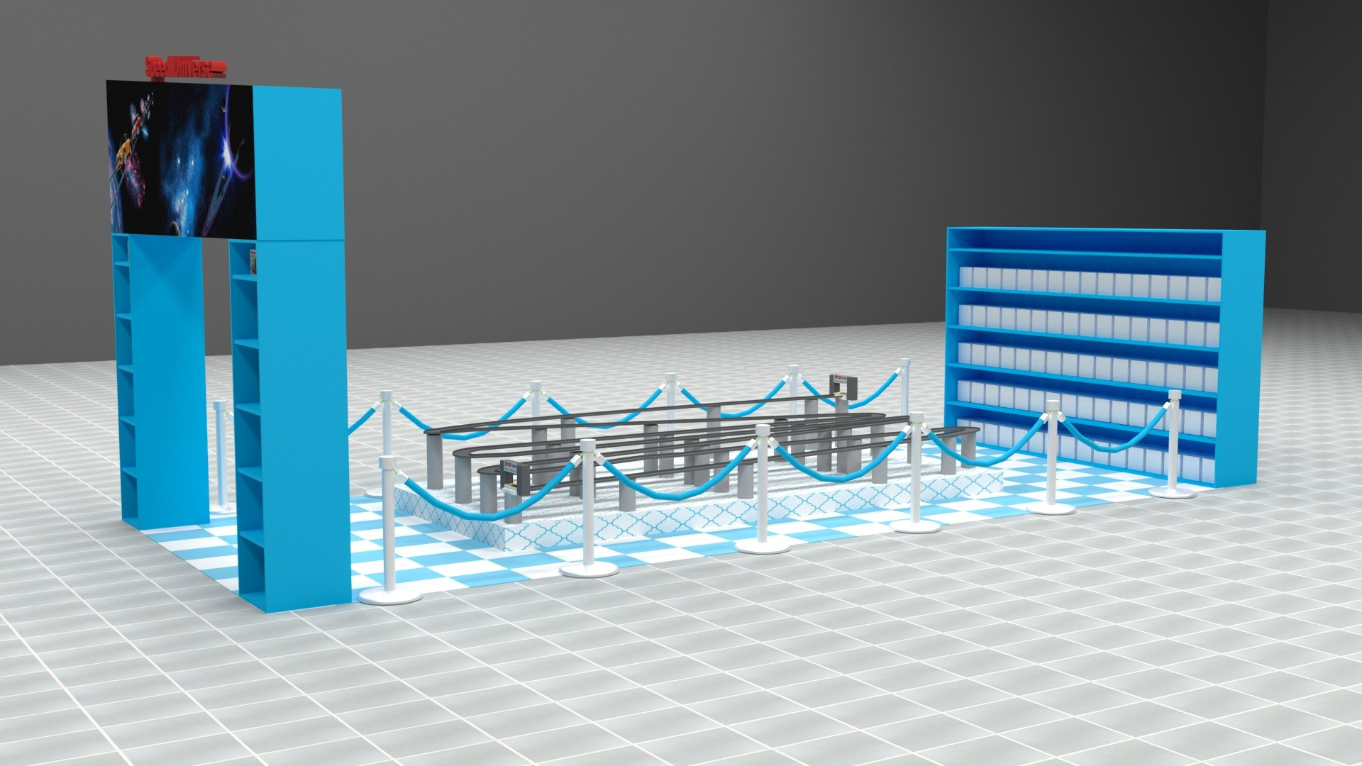 Визуализация зоны аттракционов в Казахстане - смотреть в портфолио