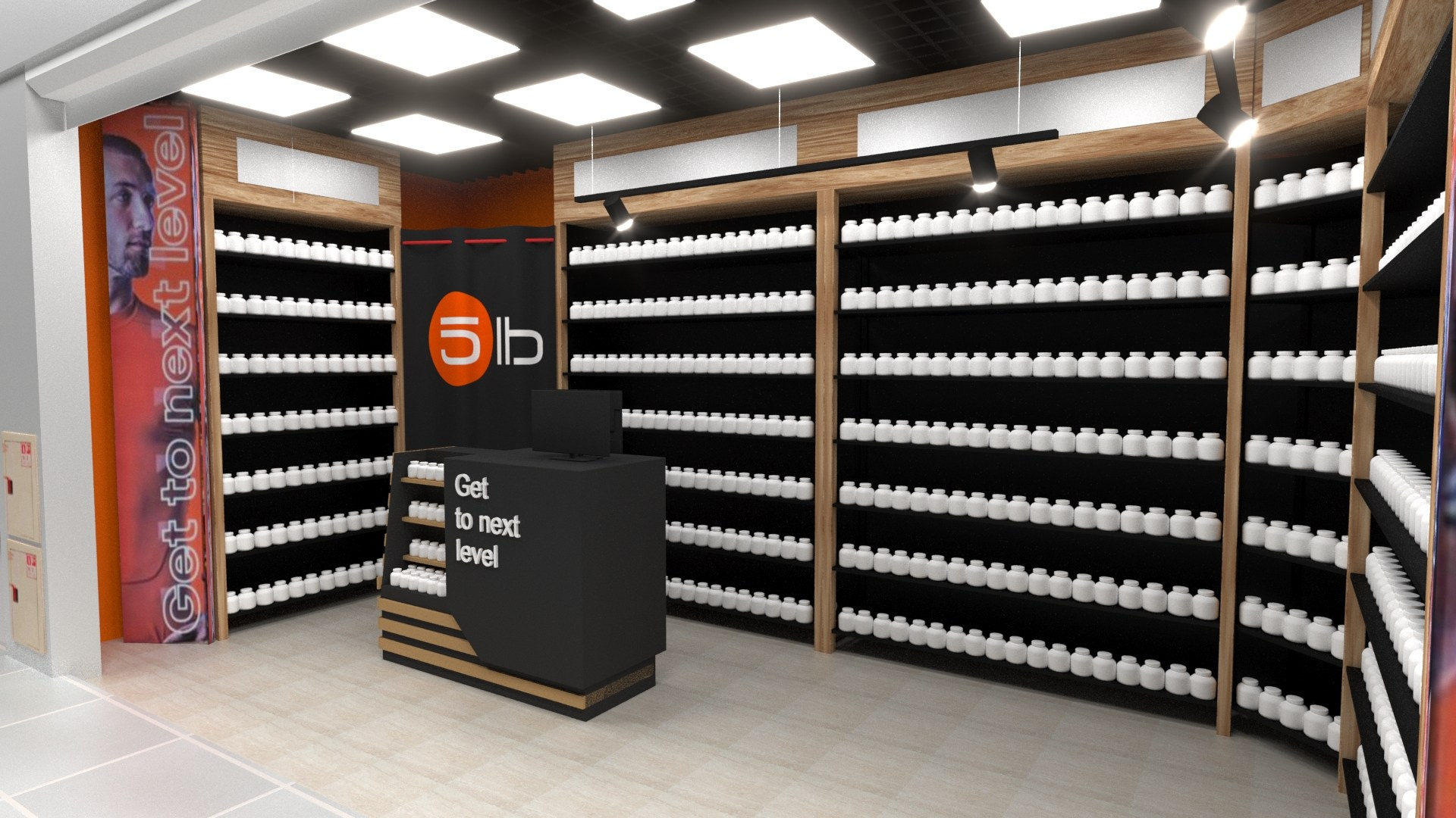 Визуализация магазина спортивного питания