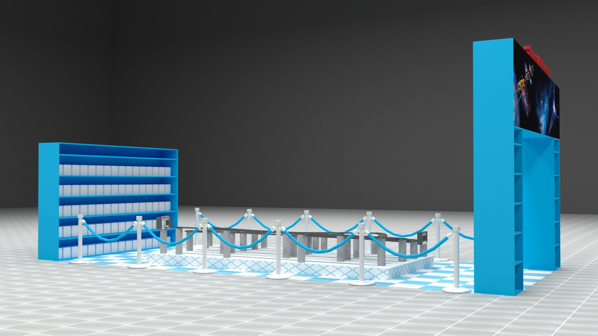 Визуализация зоны аттракционов в Казахстане - смотреть в портфолио