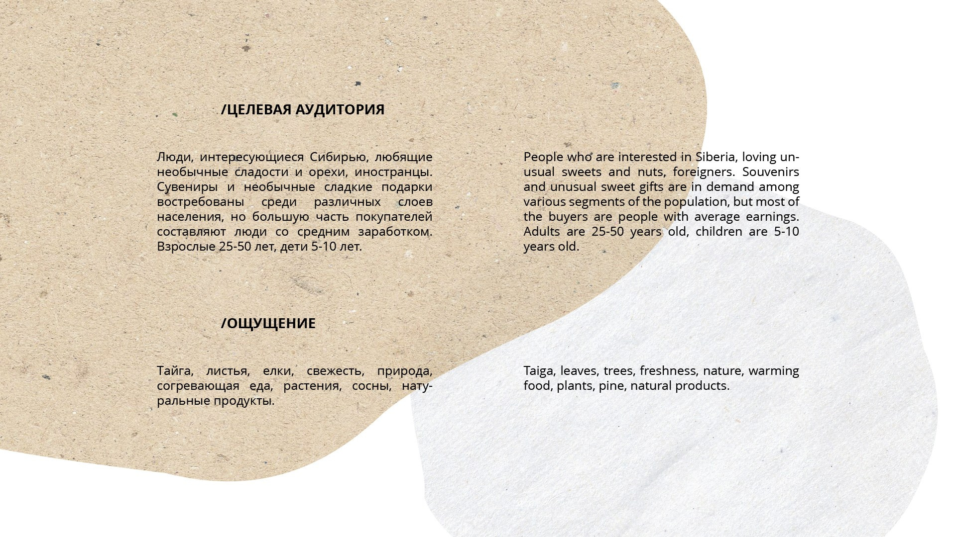 Серия этикеток “Таёжный вкус”