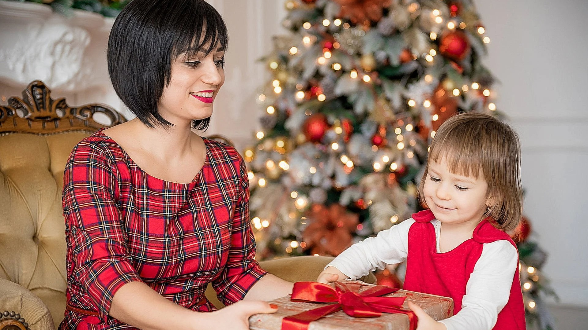 Семейная новогодняя фотосессия с детьми в Ростове на Дону