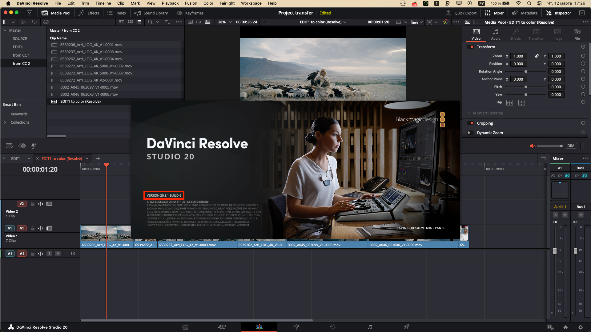 Как передать на цветокоррекцию проект из Davinci Resolve (2 способа). Colorist Ivan Serzhanov
