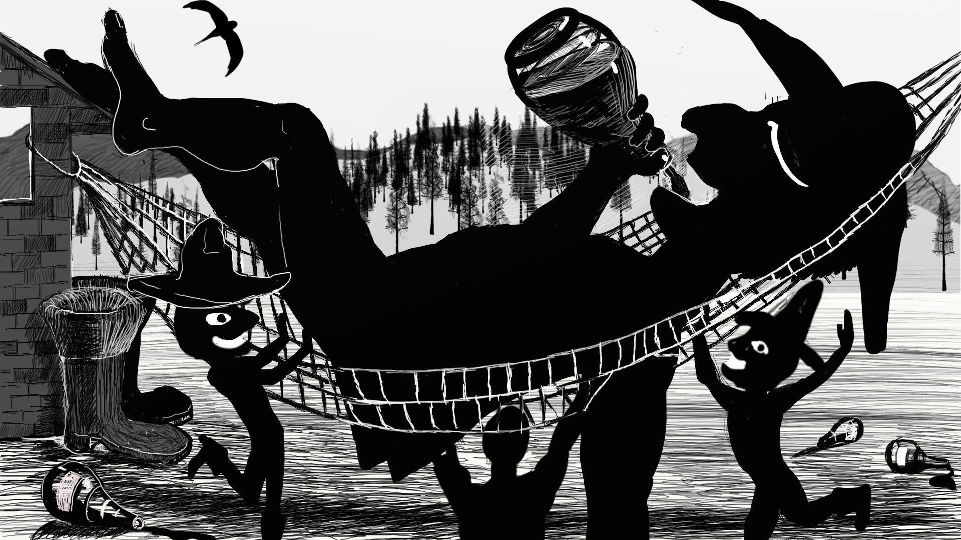 Графика. Портфолио художника Владимира Жилинского Ходанова