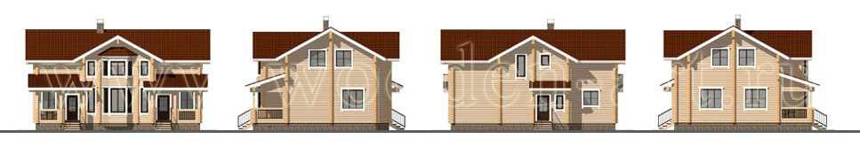 «Александров» 223 кв. м. Проекты деревянных домов