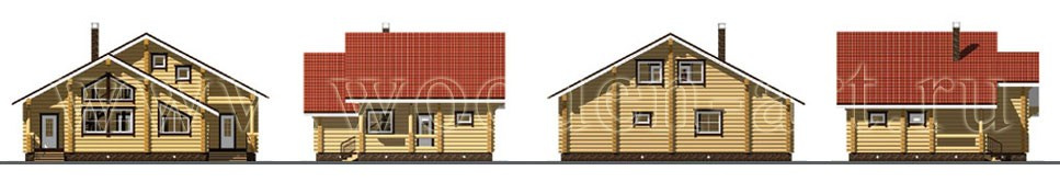«Сурмеево» 197 кв. м. Проекты деревянных домов