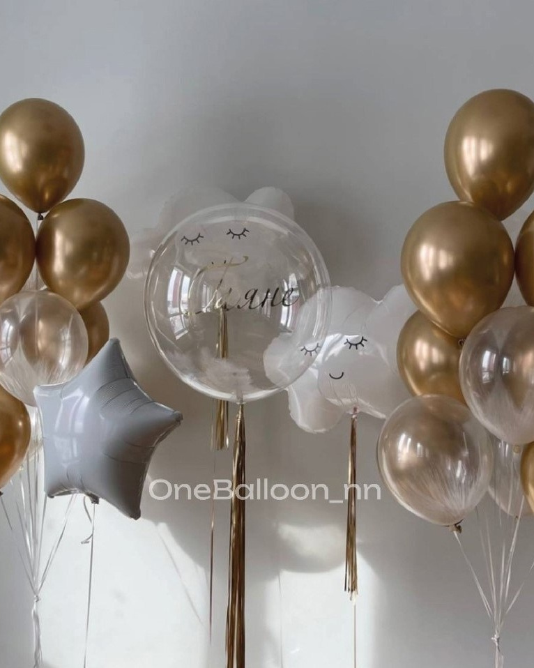 Шарики шары на выписку из роддома для девочек. One Balloon Воздушные и гелиевые шары Фотозоны Нижний Новгород