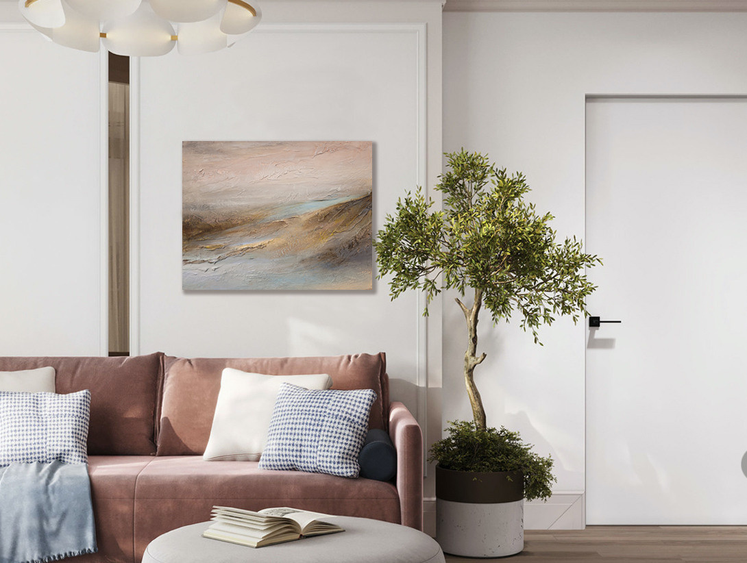 Abstraktion 2. Strukturierte Gemälde für den Innenraum