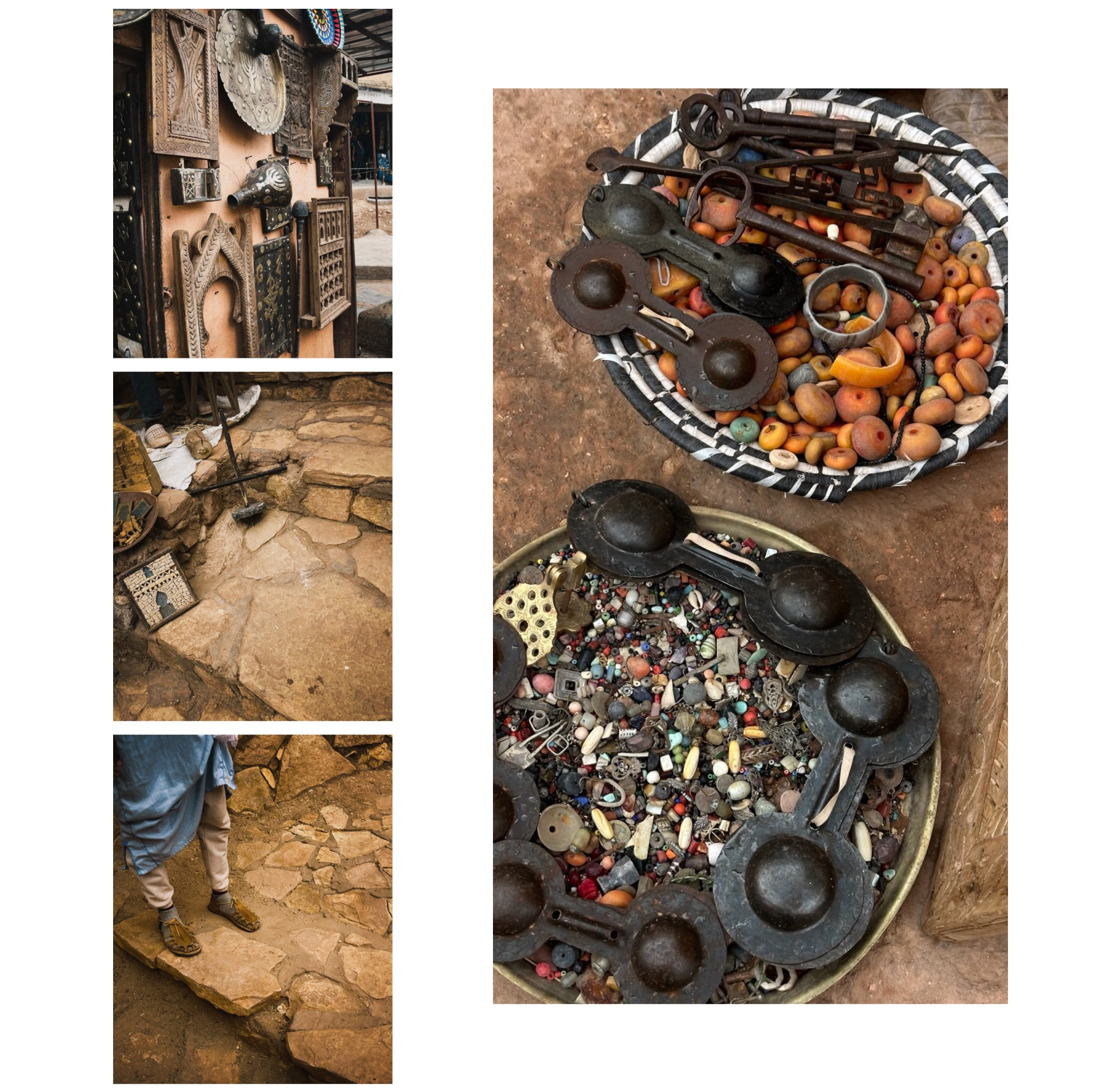 традиционные берберские украшения Марокко серебро коралловые бусины