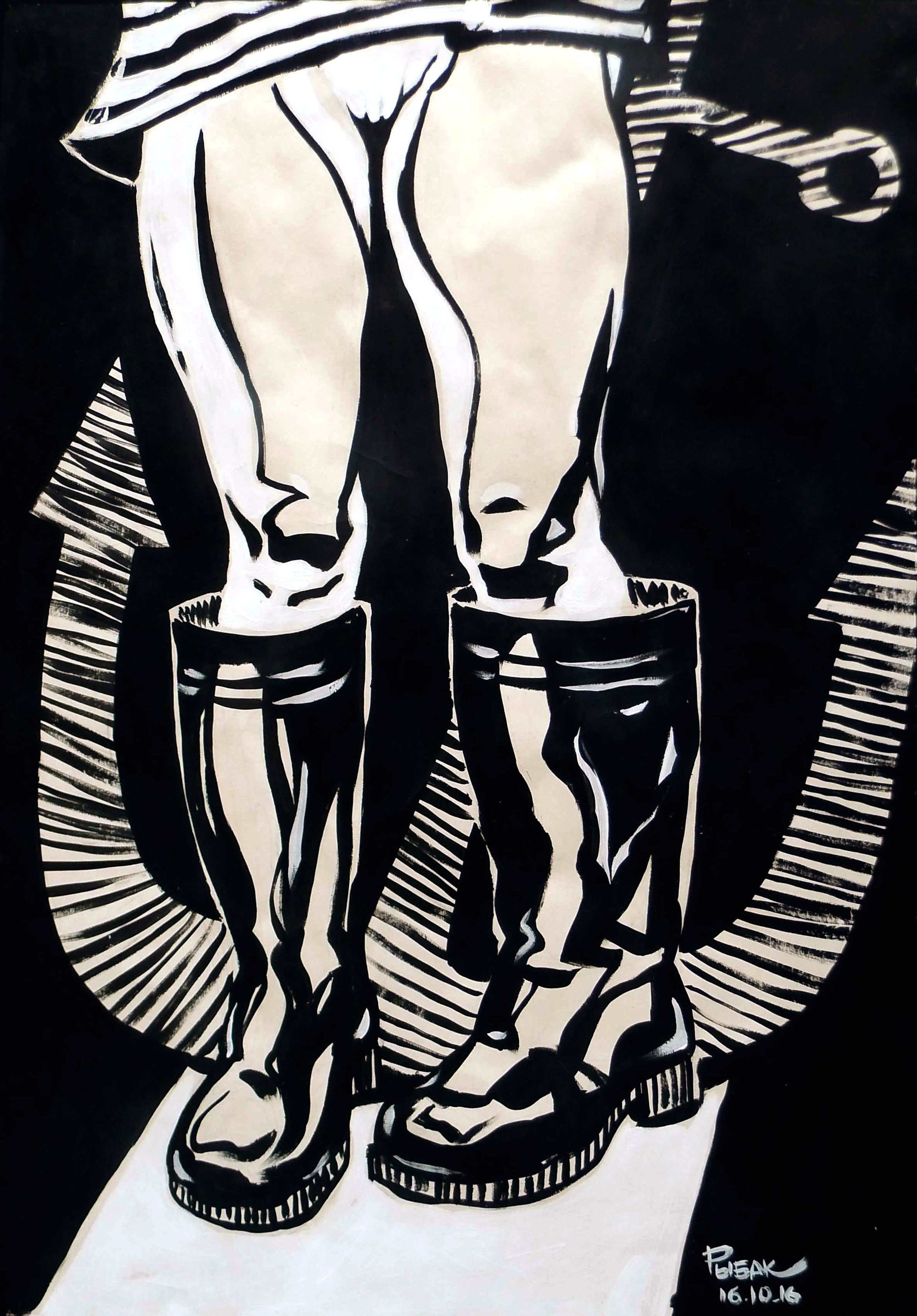 Серия Вода и сети. Художник Рыбак Николай