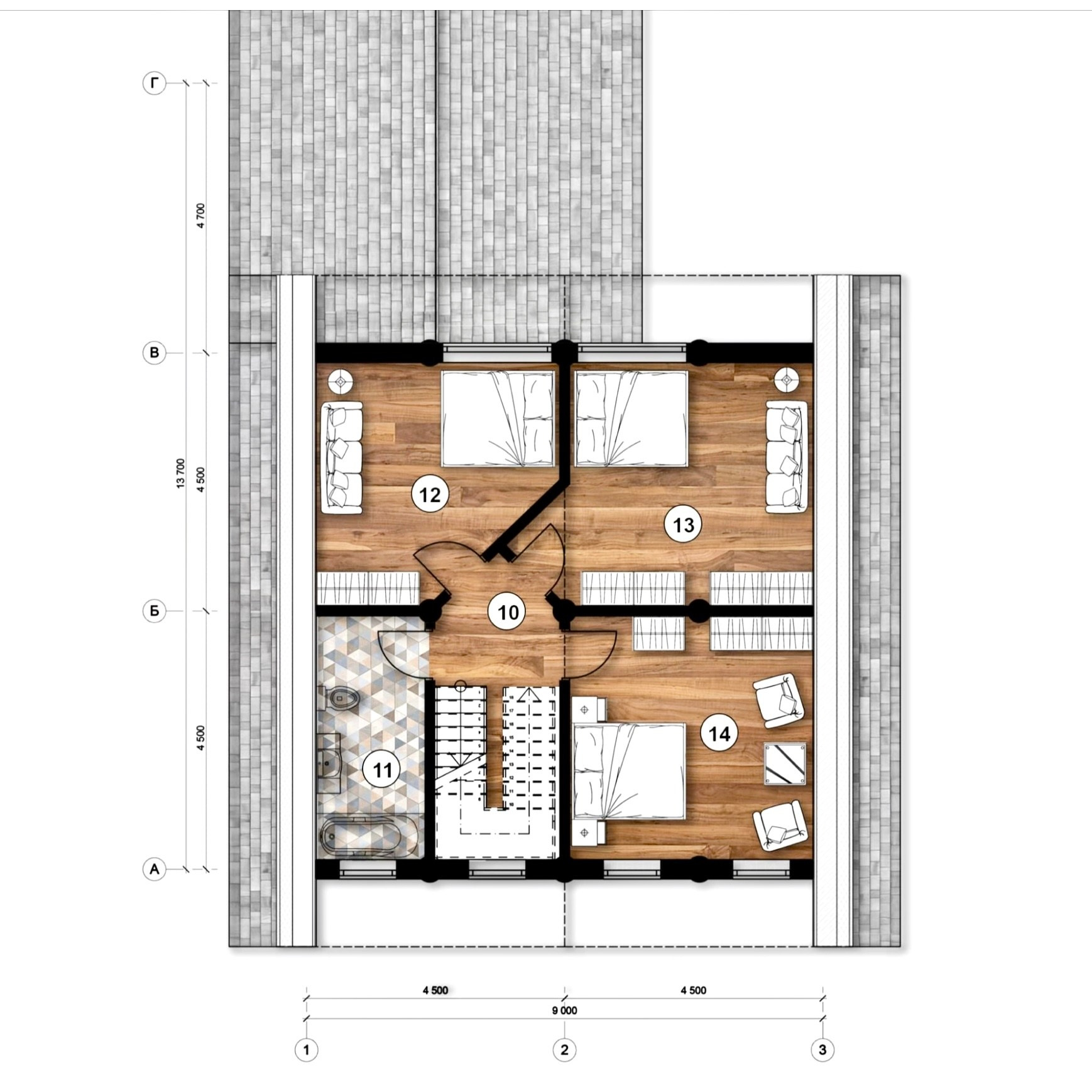 Канадец 150 м². Архитектор Касаткин и Партнёры